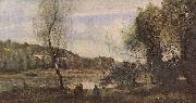 Jean-Baptiste Camille Corot Teich von Ville-d'Avray Sweden oil painting artist